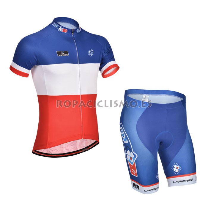 2014 Maillot FDJ Bleu Blanc